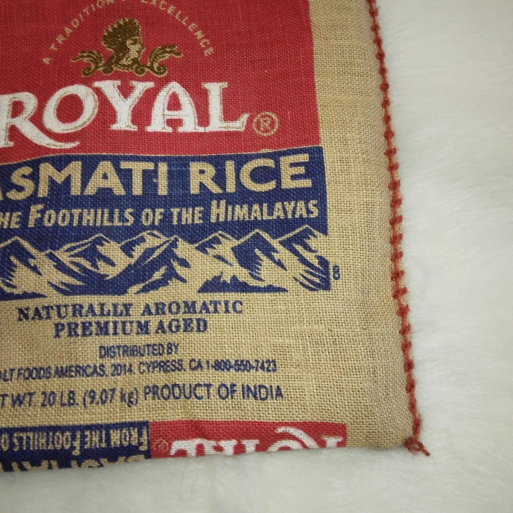RECLAIMED Burlap Rice Bag for crafting